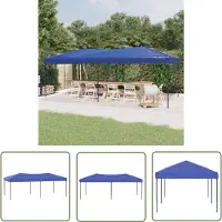 The Living Store De Living Store partytent, inklapbaar, blauw, 3x6 meter