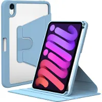 Wiwu Waltz Draaibare Hoes Geschikt Voor iPad Mini 6 - 8.3 inch - Blauw
