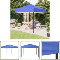 The Living Store De Living Store partytent, inklapbaar, blauw, 3x3 meter