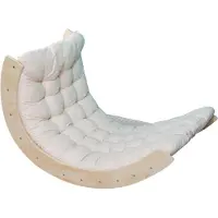 Buxibo Houten Klimbrug/Klimboog XXL Montessori Klimrek Inclusief Kussen