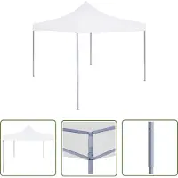 The Living Store Profi-Partytent, inklapbaar, 3 x 3 meter, staal, wit