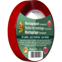 Duck Montagetape | | 5 meter (Transparant, Buiten, 19 mm)
