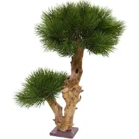 Maxifleur Kunstplanten Pinus Bonsai kunstboom op voet 55cm - UV bestendig