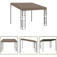 The Living Store De Living Store wandpaviljoen, afmetingen 3x3x2,5 meter, kleur taupe