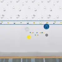 Nijntje - Muurstickers - Alfabet - Geel/blauw - 30x31 cm