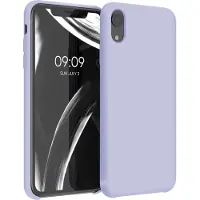 Kwmobile telefoonhoesje geschikt voor Apple iPhone XR - Hoesje met siliconen coating - Smartphone case in pastel-lavendel
