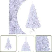 The Living Store Kunstkerstboom met dikke takken, wit, 150 cm, PVC