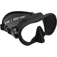 Oceanic Shadow Mini Neoprene Strap Diving Mask Zwart