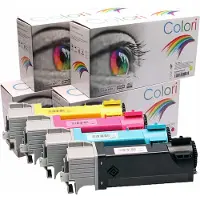 Colori Set 4x huismerk toner geschikt voor Dell 2150 2155 Dell 2150cn 2150cdn 2155cn Dell 2155cdn