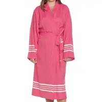 Lalay Hamam badjas Krem Sultan fuchsia van Lalay