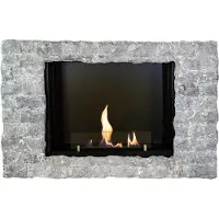 Xaralyn Bio-ethanol wandhaard - Goya S - natuursteen - 2KW verwarming - sfeerhaard - muurhaard - echte vlammen