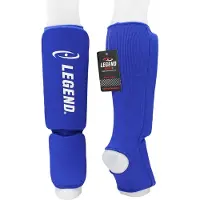 Legend Sports Scheenbeschermers Legend Easy Kids/Volwassenen Blauw Elastisch