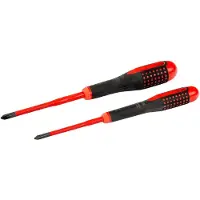 Bahco Insulated Ergo Thin Phillips With Tri-component Handle 2 Pack Schroevendraaierset