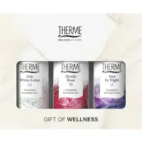 Therme 3x Foaming Shower Favorites Geschenkset Zen White Lotus + Mystic Rose + Zen By Night 1 Set
