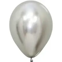 Sempertex 20x Ballon (klein) 12cm reflex Silver zilver van