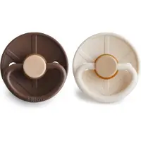 Frigg Little Viking Fopspeen - 0-6 Mnd - 2 stuks - Cocoa/Cream
