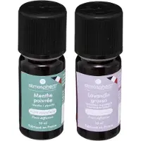 Atmosphera Aromatische Etherische olie - set van 2 geuren - Lavendel en pepermunt/mint - huisparfum navulling