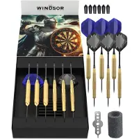 Windsor Dartpijlen Set - 23 & 24 Gram - Flight protectors - Slijper