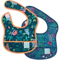 BUMKINS - Starter Bib | Baby Slab (2 stuks) - Jungle & Animal Prints (3-9 maanden)