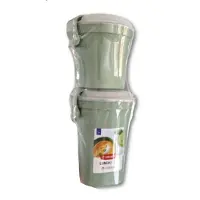 Curver Lunch & Go - Food Beker Set - 1x 0,5L - 1x 1L - Groen - Reisbeker - On the Go
