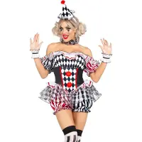 Leg avenue - Darling Harlequin Kostuum - M - Multicolours