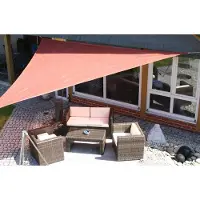 Eduplay - 160126 Zonnezeil - 3.5x4.5m - HDPE - Waterdicht - Roestkleur