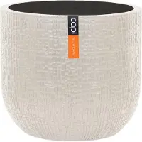 Capi Europe - Bloempot bol Skin - 9x8 - Beige - Opening Ø7 - Bloempot voor binnen - 5 jaar garantie - BSKBG139