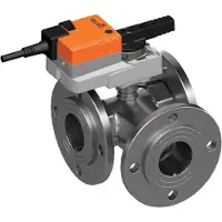 Belimo 3-Weg Regelklep DN50 Flens Kvs25 100-240VAC 90s 2/3-Punt 10Nm IP54 R7050R25-B3/NR230A