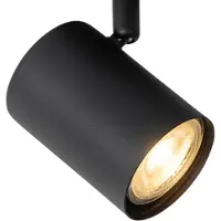 Sensahome MX68552-1A Opbouwspot Zwart - 1-lichts Zwarte Spots - 6x10cm - GU10*3W Fitting - Exclusief Lichtbron