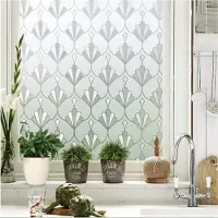Homewell Raamfolie HR++ 90x200cm - Zonwerend & Isolerend - Anti inkijk - Statisch - Retro Candle Stick