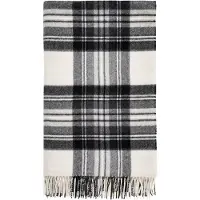 Bronte by moon Plaid Tartan Dress Grey Stewart - Merino Lamswol - 140x185 - Bronte by Moon Scotland