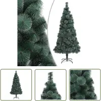 The Living Store Kunstkerstboom met standaard, groen, 210 cm, PET