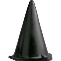 All Black Prisma Stevige Dildo - Prismadildo - Met stevige voet - Zwart