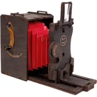 JollyLook Voorgemonteerde Pinhole Instant Mini-filmcamera, Bruin gekleurd