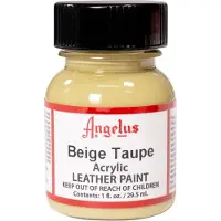 Angelus Leather Acrylic Paint - textielverf voor leren stoffen - acrylbasis - Beige Taupe - 29,5ml