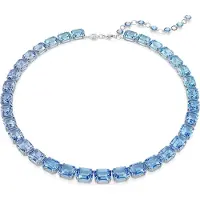 Swarovski collier Millenia 5694136 | ketting met blauwe kristallen, tennisketting stijl, luxe uitstraling, sieraden