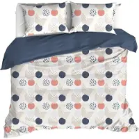 De Witte Lietaer Dekbedovertrek Hermes Lyon Blue Percal-260 x 200 / 220 / 240 cm | Extra Breed