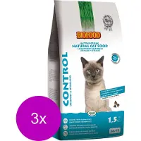 Biofood Bf Ncf Control Urinary&Sterilised - Kattenvoer - 3 x Kip Zalm Kippenlever 1.5 kg