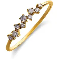 Lucardi Ring goud / transparant