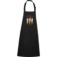 Roly Zwart schort met Full Color Kerst Holiday Spirit Beer Lover Club
