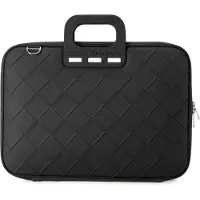 Bombata Intrecciato 15 / 16 inch Laptoptas Unisex - Vlechtpatroon - Zwart