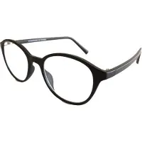 Fangle Biobased leesbril rond zwart +1.5