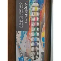 Crelando Acryl verf - 12 stuks ieder 12ml - Sneldrogend - Verschillende kleuren - Knutselen
