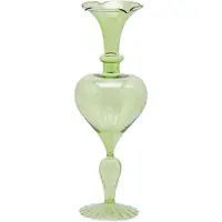 Edg Bloemenvaas Glas Groen D 10 cm H 29 cm Opening 2.5 cm
