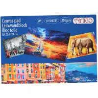 Nobrand Canvas Tekenblok A4 280gsm, 10 Vellen