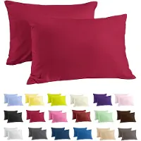 Zavelo Katoen Kussenslopen Basics Rood (set van 2)-60 x 70 cm (standaard)