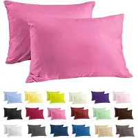 Zavelo Katoen Kussenslopen Basics Fuchsia (set van 2)-60 x 70 cm (standaard)