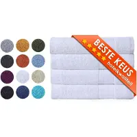 Zavelo Luxe Badhanddoeken - Hotelkwaliteit - Handdoeken - 70x140 cm - 4 Stuks - Wit
