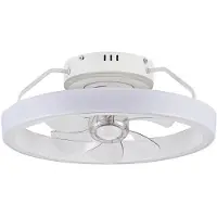CristalRecord Plafondventilator Dinirot Ø 50 cm wit
