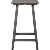 Beliani ADIRONDACK - Tuintafel - Donkergrijs - 59 x 59 cm - Kunsthout